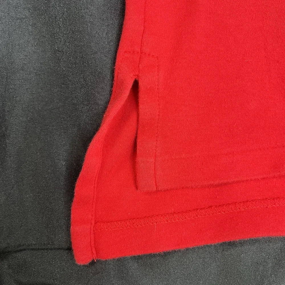 POLO BY RALPH LAUREN Mens Short Sleeve Polo Shirt Size L Red w/ Blue Pony Logo